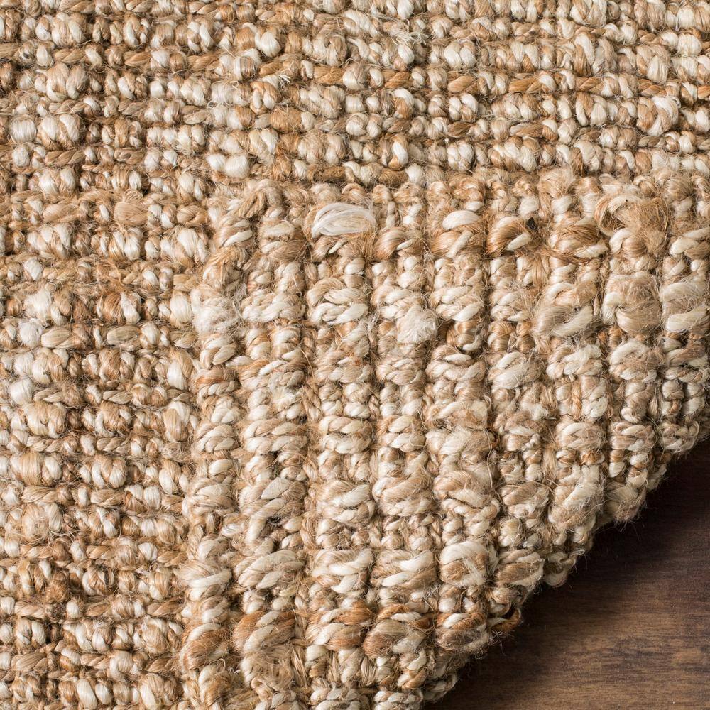 Natural Fiber Beige 9 ft. x 12 ft. Solid Area Rug - thumbnail 6