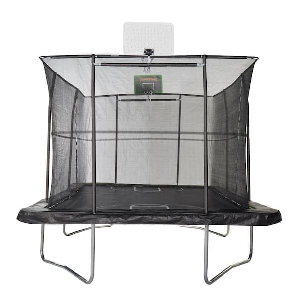 JUMPKING 10 ft. x 15 ft. Rectangle Trampoline with 2 Powder Coated