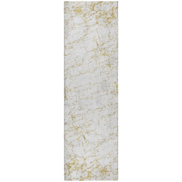 DREAM RUSH OGOTO 90 A-G ゴールド Addison Rugs Dream Shag Premium Machine Washable Abstract ADS606