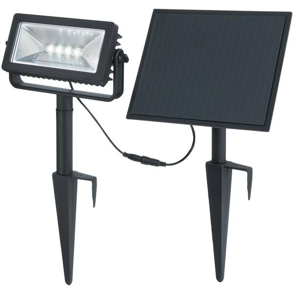 Solar Black LED 150-300 Lumen High-Low Metal Spotlight Solar Black LED 150-300 Lumen High-Low Metal Spotlight