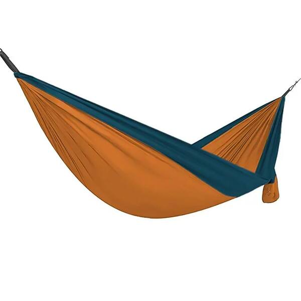Otryad 9 ft. Portable 2-Person Outdoor Hammock with Reinforced Steel Carabiners and Stuff Sack, Amber