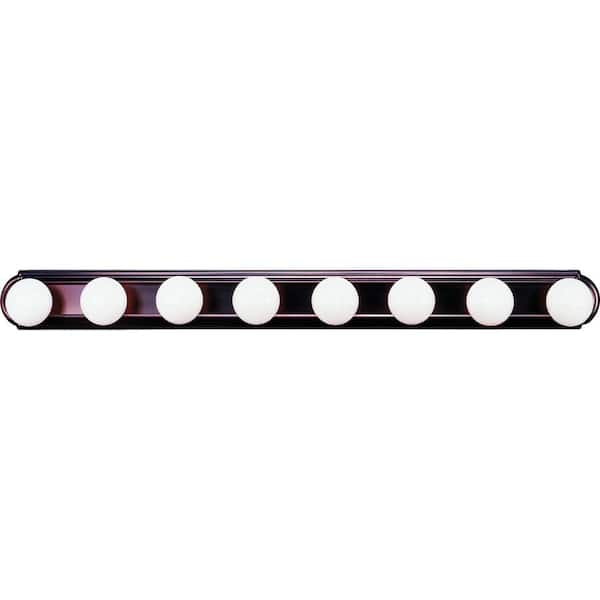 Volume Lighting 48 in. 8-Light Florence Bronze Indoor Hollywood Vanity Light