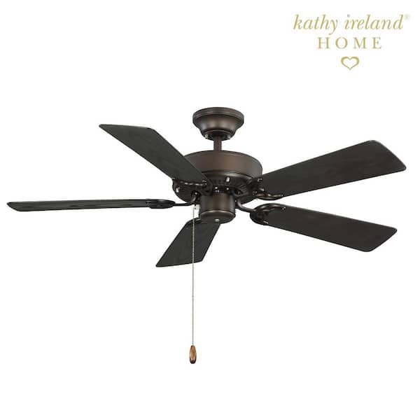 Kathy Ireland Summer Night 42 in. Indoor Oil Rubbed Bronze Ceiling Fan