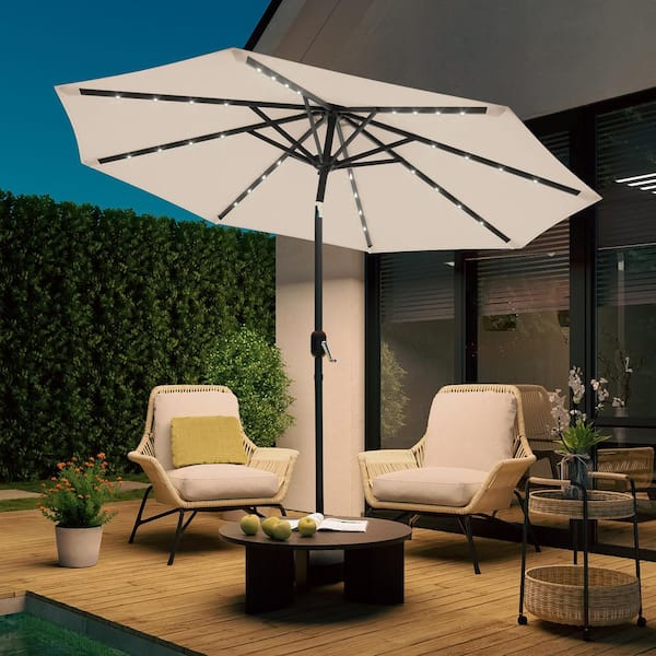 cheap large umbrellas for patio table Grand Rectangular Cantilever Easy Tilt, with Base and Umbrella Cover It can be folded when not in use Patio Umbrella Size Guide: Find