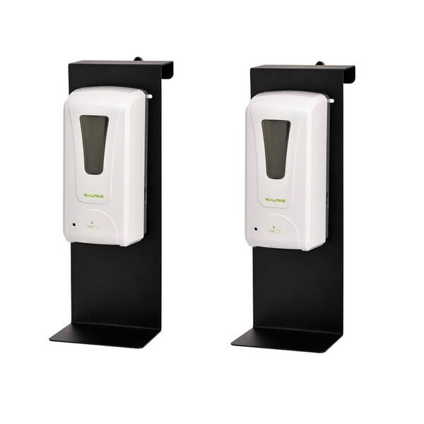 Alpine 1200 ml. Automatic Foam newest Hand Sanitizer Dispenser White w/Floor Stand 2pk