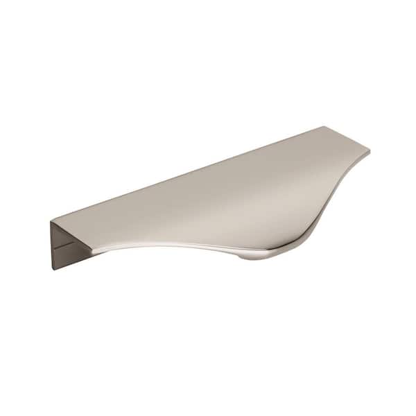 Amerock Aloft 4-3/16 in. (106mm) Modern Polished Nickel Cabinet Edge Pull