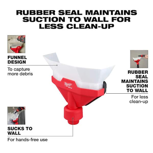 Milwaukee - AIR-TIP 1-1/4 in. - 2-1/2 in. Dust Collector Wet/Dry Shop Vacuum Attachment (1-Piece)