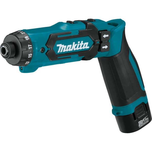 Rang Leer Laster Makita 7.2V Lithium-Ion 1/4 in. Cordless Hex Driver-Drill Kit with  Auto-Stop Clutch DF012DSE - The Home Depot