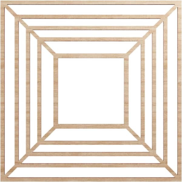 Ekena Millwork 0.375 in. x 5.875 in. x 16 in. Wood Medallion Moulding