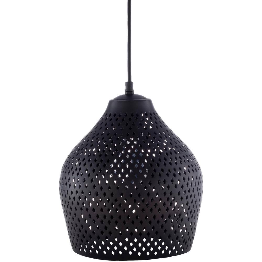 Artistic Weavers Takada 40Watt 1Light Black Geometric Pendant Light