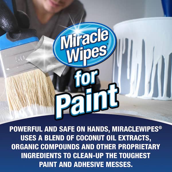 Miracle Wipes Spearmint Scent Paint Wipes (90-Count) 3270 - The