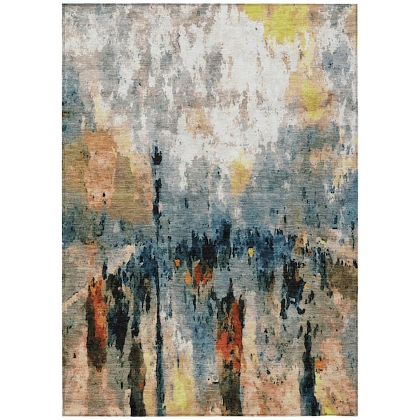 Addison Rugs Chantille Machine Washable Indoor/Outdoor Abstract ACN2284 Ivory 3 ft. x 5 ft. Area Rug