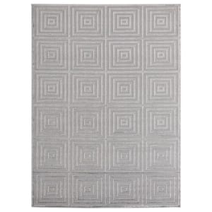 Cascades Tehama Silver 9 ft. 10 in. x 13 ft. 2 in. Area Rug
