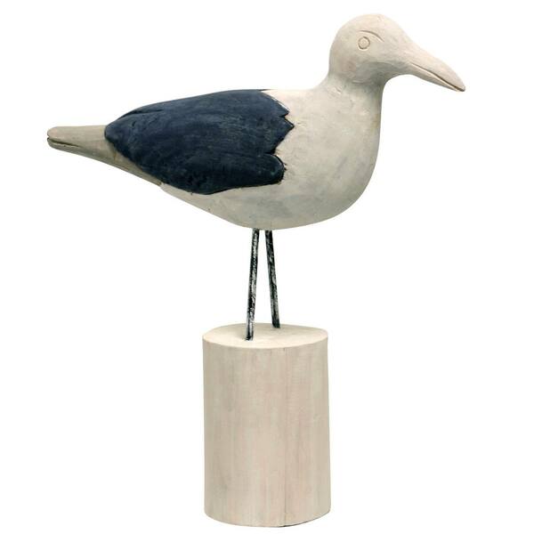 StyleCraft Marine Feathers Irregular Cream Irregular Carved Wood Table Top Sculpture