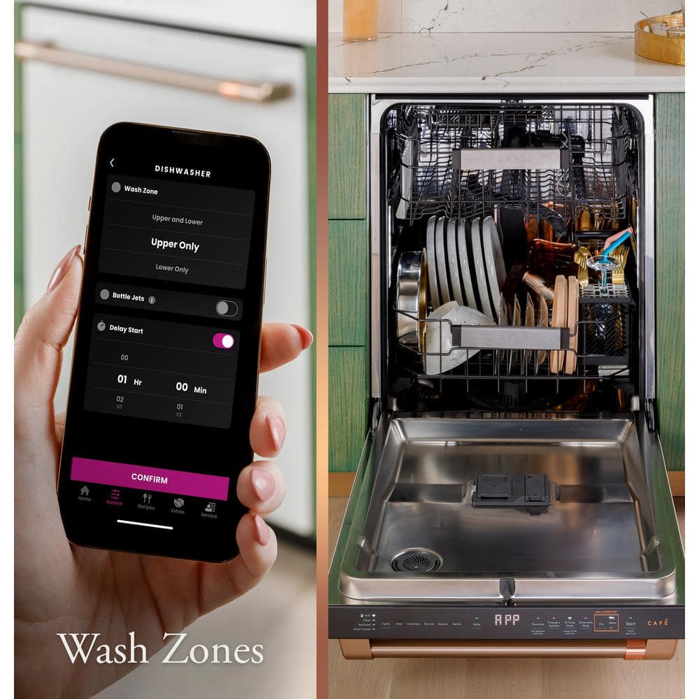 24-Inch Fingerprint Resistant Stainless Steel Smart Dishwasher