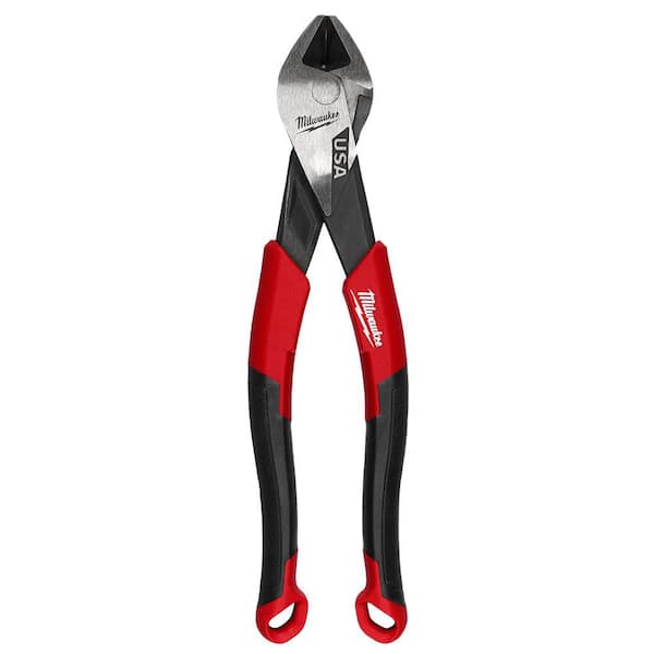 Milwaukee - 8 in. Angled Head Diagonal Cutting Pliers with Comfort Grip