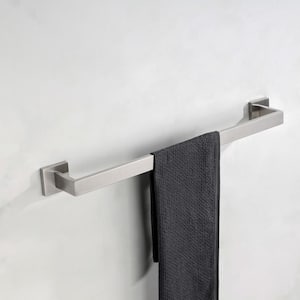 4-Pieces Square Bathroom Hardware Set, Modern Stainless Steel Towel Bar Set