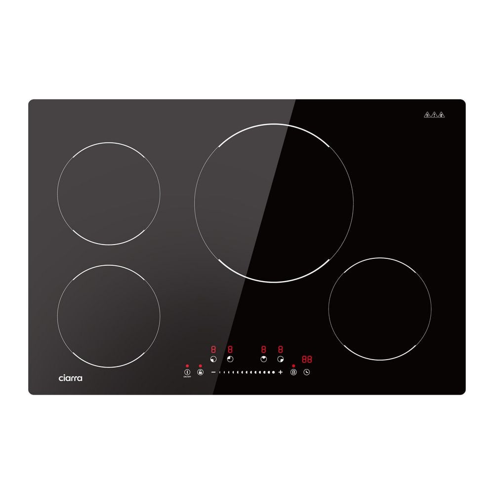 30 in. 4 Elements Built-In Ceramic Glass Induction Cooktop in Black with 9 Power Levels price history on PriceWatchPro
