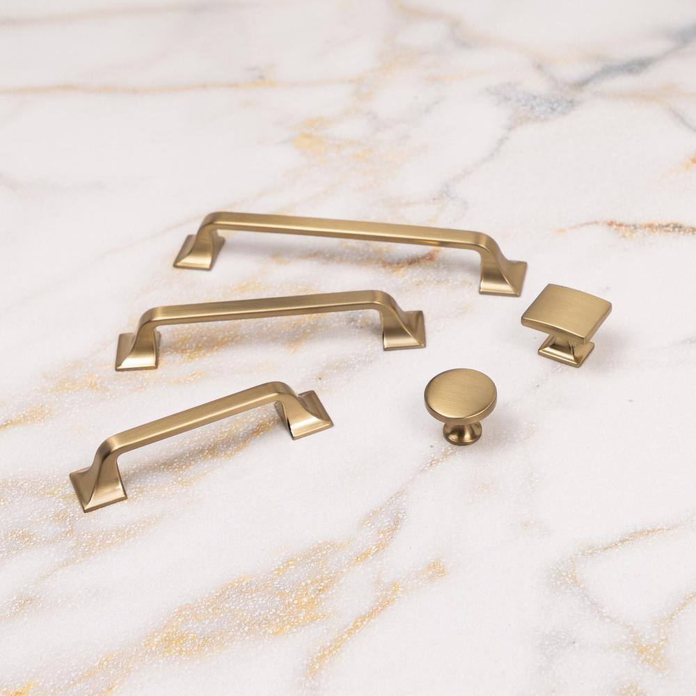 Champagne Bronze Modern Farmhouse Cabinet Pulls with Mounting Hardware