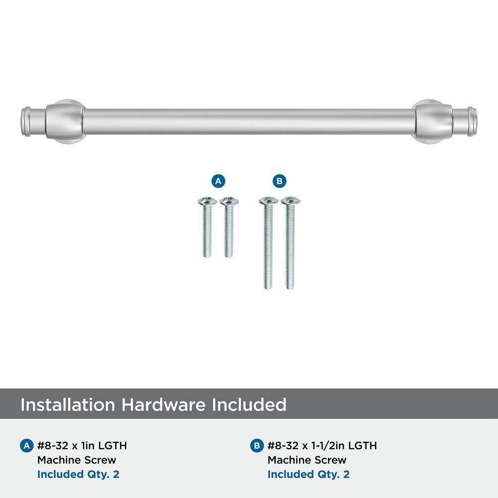 Polished Chrome Traditional Cabinet Drawer Pull with Mounting Hardware