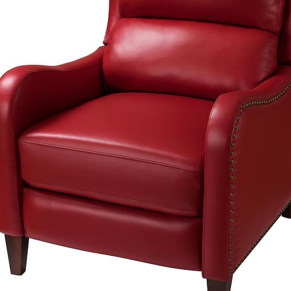 genuine red leather chair