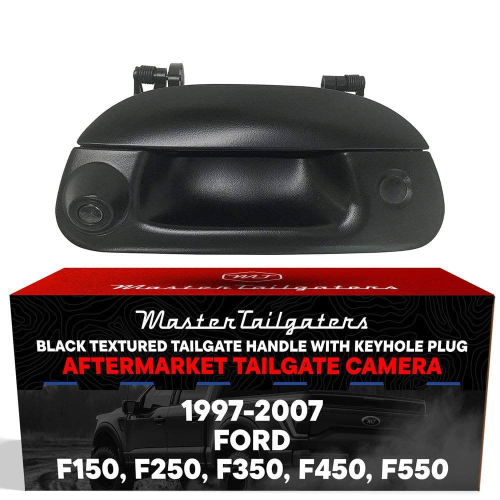 Replacement - Ford 1997-07 F150-F550 Black Tailgate Backup Reverse Handle with Camera (Key Hole Plug) price history on PriceWatchPro
