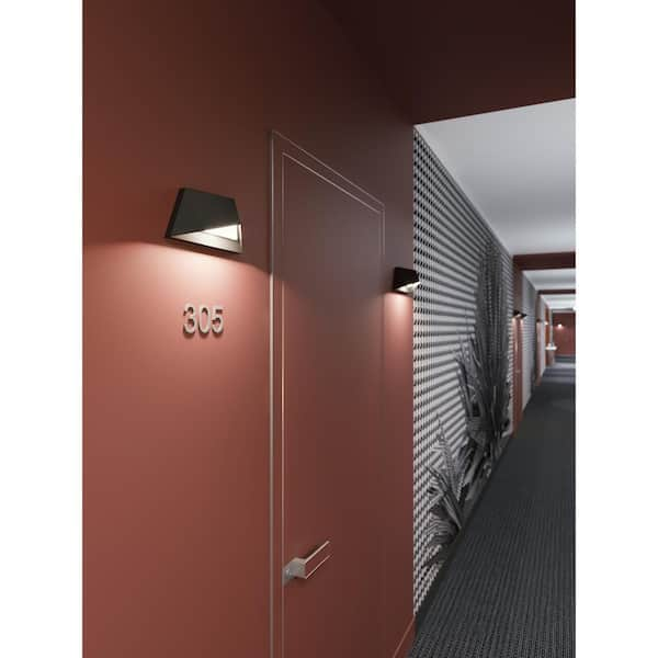 Concord White Integrated LED Outdoor Wall Lantern Sconce