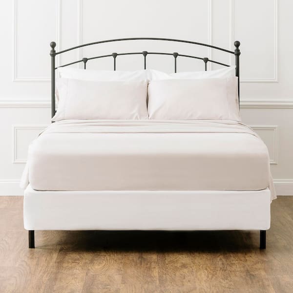 CHANASYA 3-Piece Light Tan Solid Color Checkered Embossed Microfiber Bedsheets Set Twin