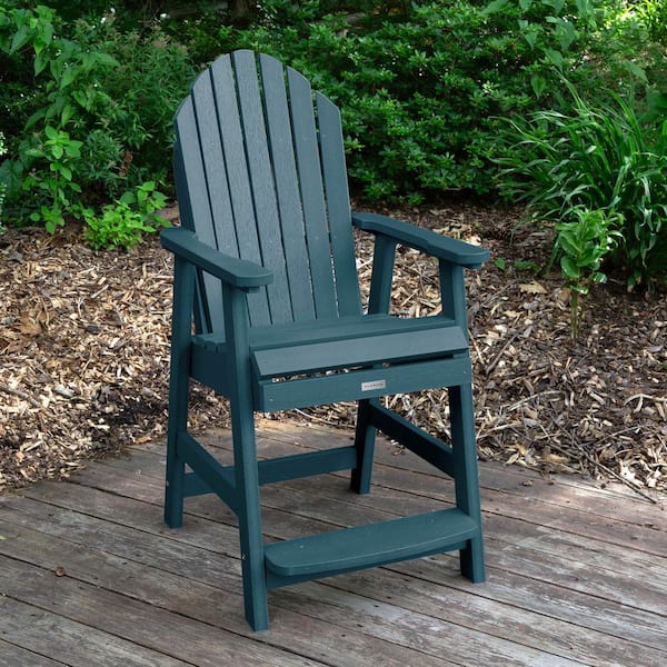 Highwood Hamilton Nantucket Blue Counter-Height Recycled Plastic Outdoor Dining Chair