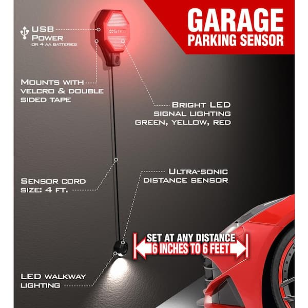 Dark Grey STRIKER Concepts 00-246 Ultra-Sonic Garage Parking Sensor 