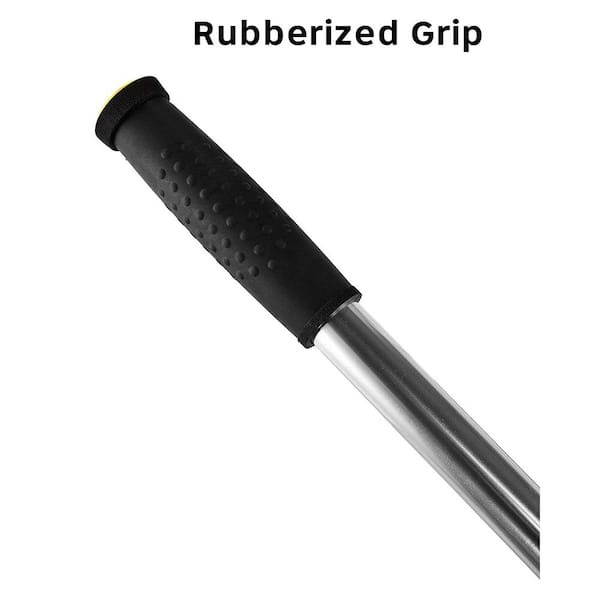 4 in. W Comfort Grip Stainless Steel Blade Floor and Wall Stripper Tool Razor Scraper with Replacement Blades, (4-Pack)