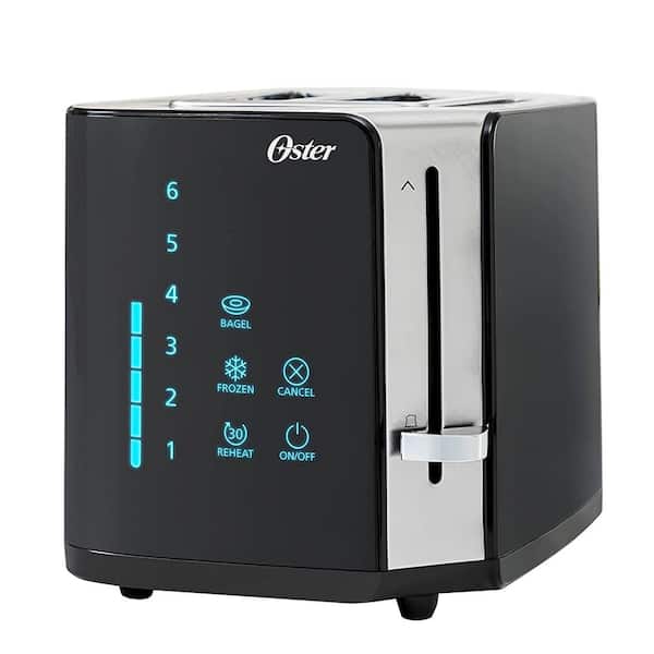 WHALL Touch screen Toaster 2 slice, Stainless Steel Digital Timer Toaster  with Sound Function, Smart Extra