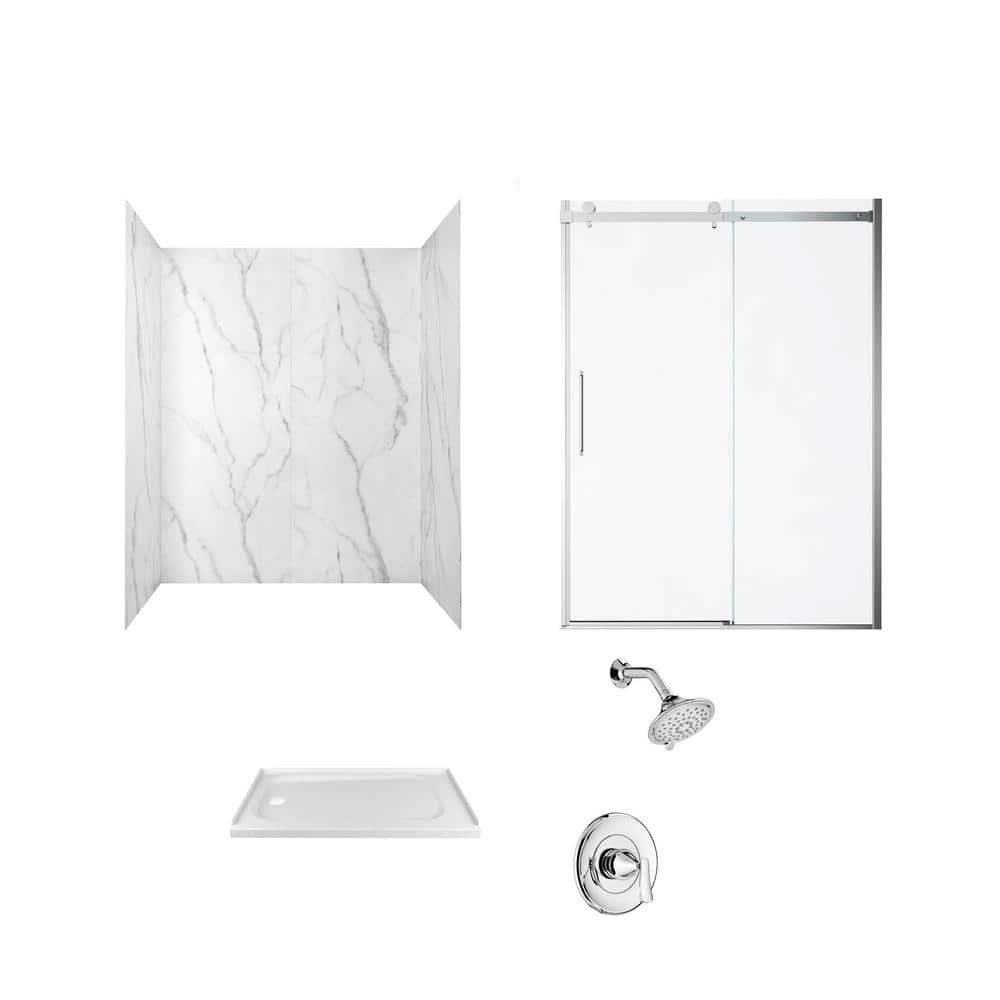 American Standard Passage 60 in. x 72 in. Left Drain 4Piece GlueUp