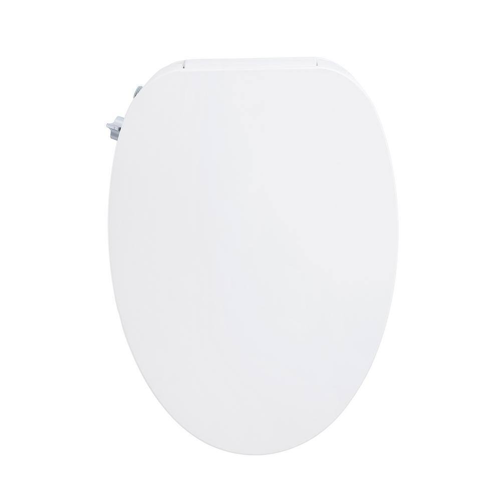 White Elongated Smart Bidet Toilet Seat with Remote Control