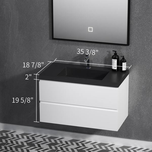 Abruzzo Angela 36 in. W x 18.7 in. D x 20.5 in. H Wall