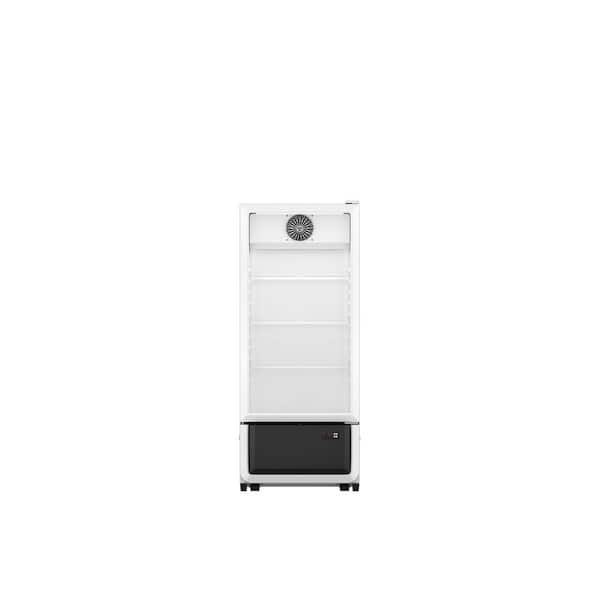 21 in. 7 cu. ft. Commercial Glass Door Merchandiser Refrigerator Beverage Cooler in White