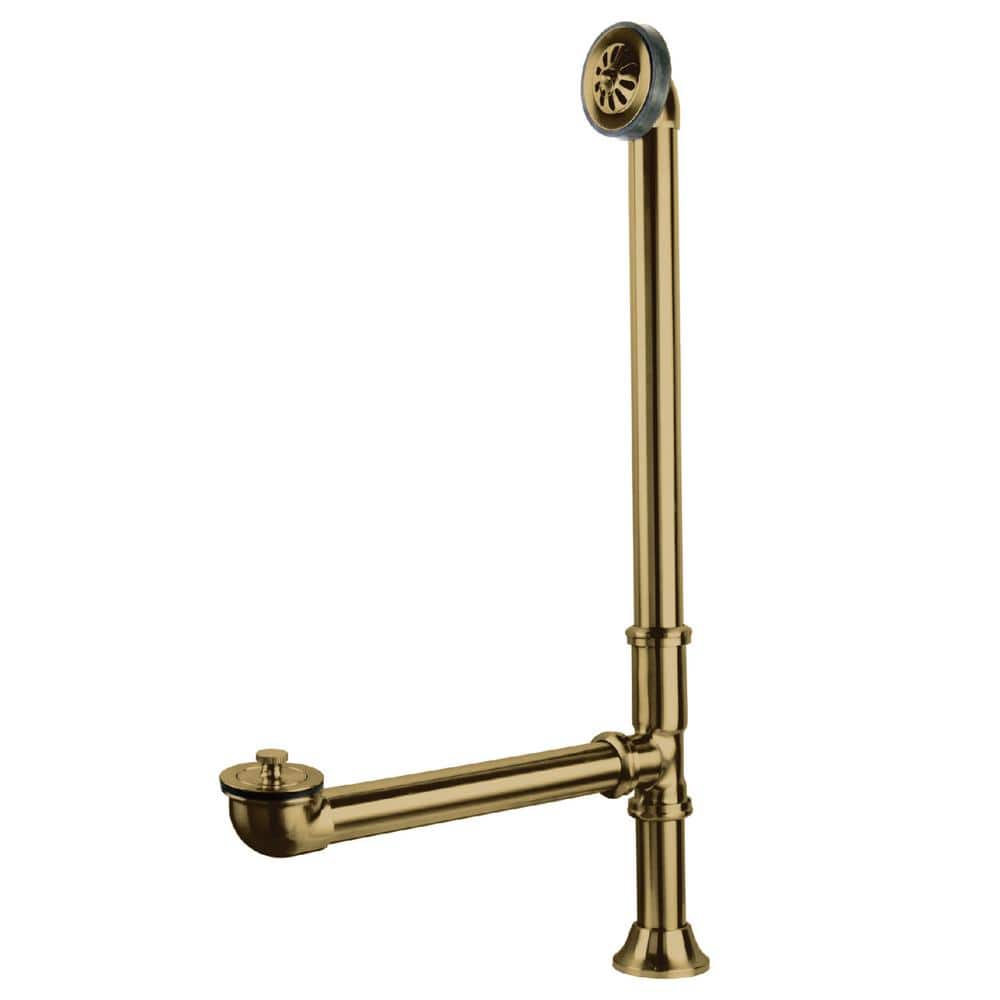 Kingston Brass Vintage Clawfoot Tub Waste and Overflow Drain, Polished Brass HCC2082 The Home
