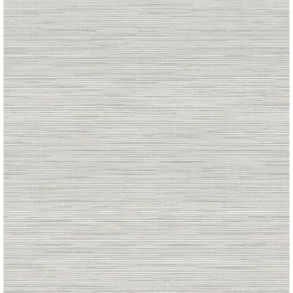 NuWallpaper Grey Crossweave Peel and Stick String Wallpaper Sample