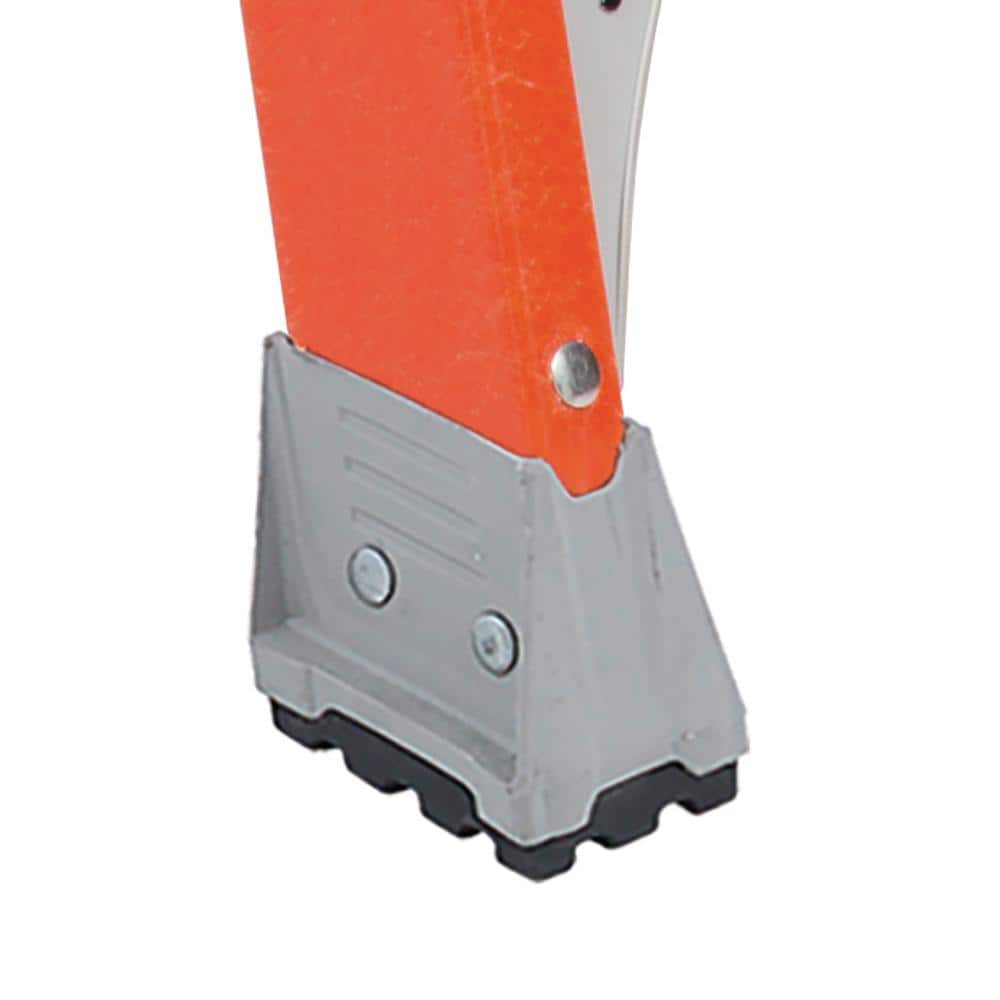 4 ft Orange Fiberglass Pinnacle Platform Ladder with 300 lbs Capacity