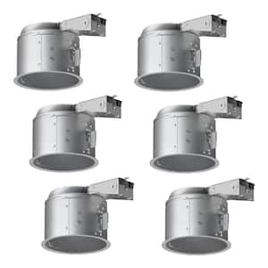 E26 Series 6 in. Aluminum Shallow Remodel IC Air-Tite Recessed Housing (6-Pack)