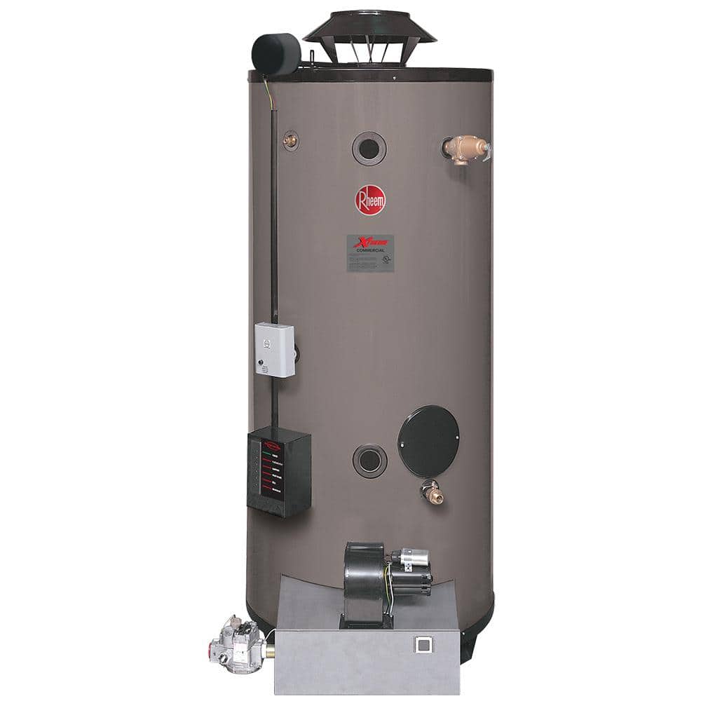 Rheem Xtreme Heavy Duty 90 Gal. 550K BTU Commercial Natural Gas ASME Mass Code Tank Water Heater -  485454