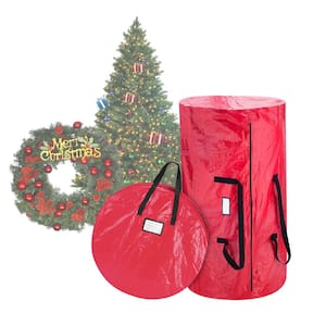 TreeKeeper Large Girth Upright Christmas Tree Storage Bag for Trees Up to 9  ft. Tall and 70 in. Wide (includes Rolling Tree Stand) TK-10264-RS - The  Home Depot