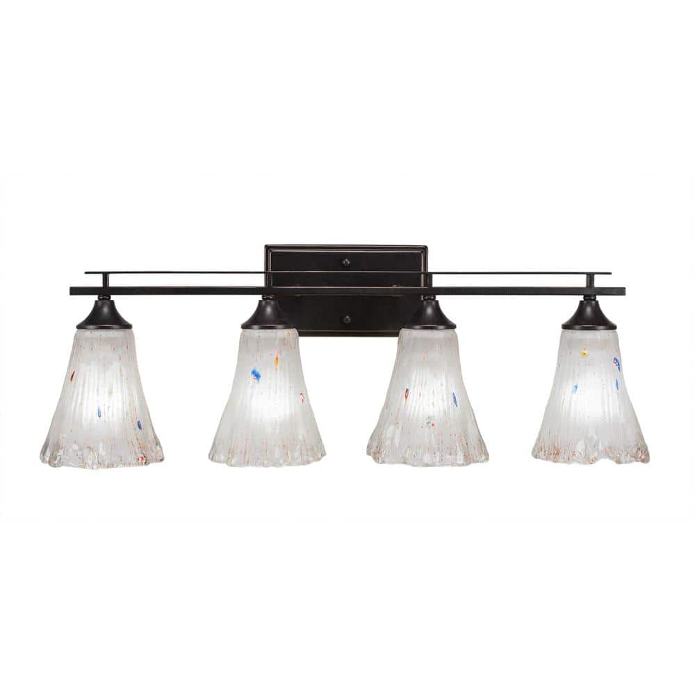 Ontario 28 in. 4-Light Dark Granite Vanity Light