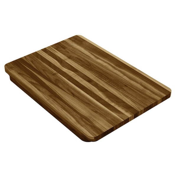17-3/8 in. X 12-1/2 in. Cutting Board for Elkay Kitchen Sinks in Solid Walnut