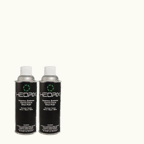 Hedrix 11 oz. Match of PPU18-6 Ultra Pure White Gloss Custom Spray Paint (8-Pack)