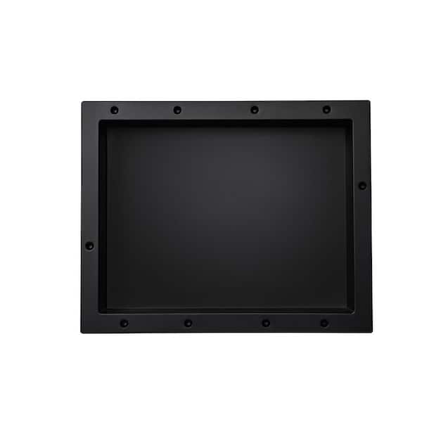 WOODBRIDGE 16 in. W x 20 in. H x 4 in. D Standard Single Shower Niche in Black