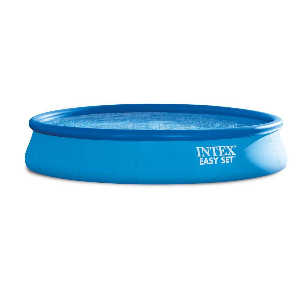 15 ft. x 33 in. Round Above Ground 17 in. Pool Depth Metal Frame Swimming Pool, Filter Pump and Vinyl Solar Cover