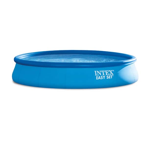 15 ft. x 33 in. Round Above Ground 17 in. Pool Depth Metal Frame Swimming Pool, Filter Pump and Vinyl Solar Cover