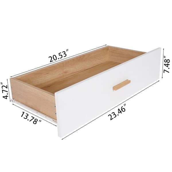 31.5 in. Brown White Modern Wooden Dresser Bedroom Storage Drawer Organizer Closet Hallway Locker with 5-Drawers