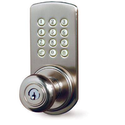 Morning Industry Touchpad Lockset with Doorknob, Satin Nickel-DISCONTINUED